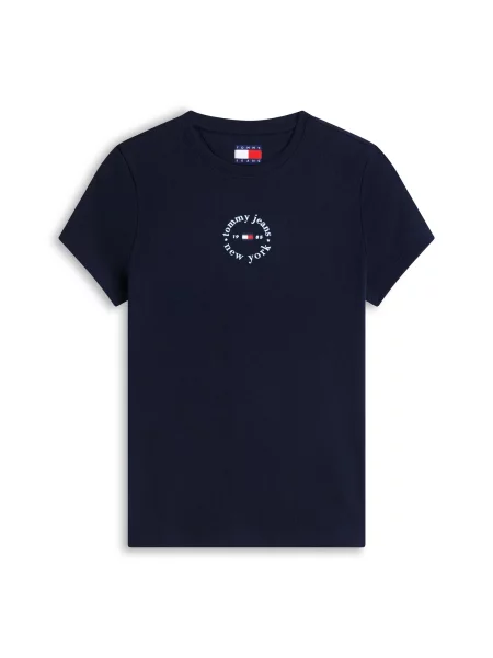 Tommy Jeans Tričko námornícka modrá / červená biela