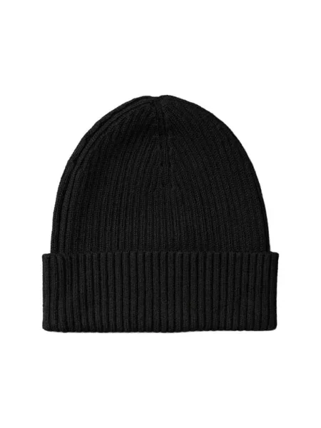Calvin Klein Kapa Patch Chunky Rib Cotton Beanie crna