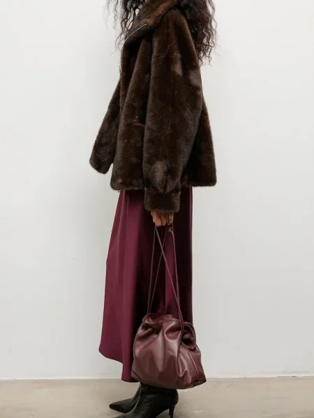 Куртка Answear.LAB демісезонна oversize коричневий