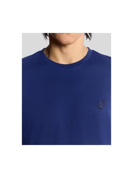 Koszulka Lyle & Scott z krótkim rękawem niebieska