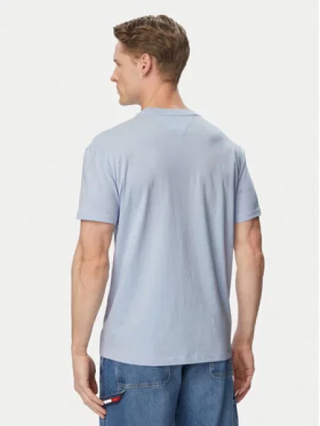 Tommy Jeans majica muška od pamuka plava