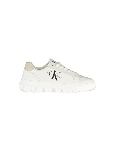 Trampki Calvin Klein skórzane chunky eleganckie białe