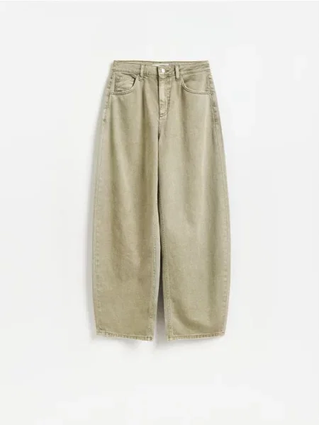 Reserved Blugi barrel leg verde