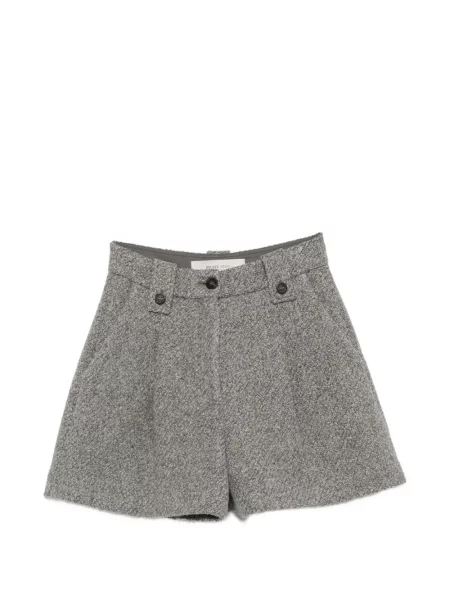 Tweed rövidnadrág Golden Goose szürke