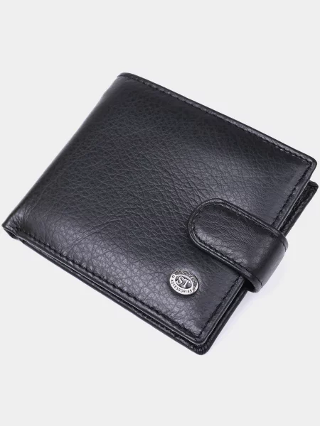 ST Leather Accessories Гаманець Шкіра чорний