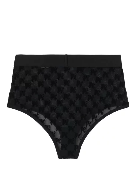 Kelnaitės Palm Angels aukštu liemeniu juoda