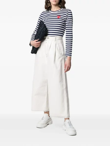 Majica Comme Des Garçons s uzorkom srca plava