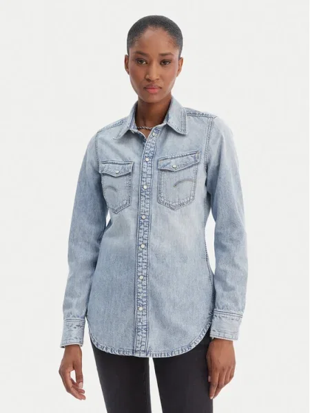 G-Star Raw cămașă de blugi albastru