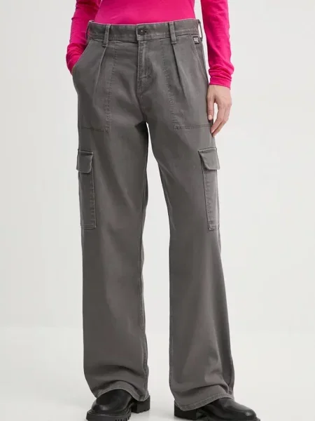Traperice G-Star Raw za žene visoki struk siva