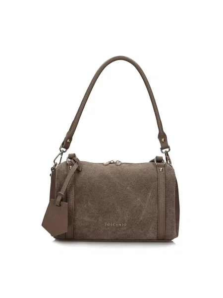 Toscanio Сумка Замша/шкіра бежевий