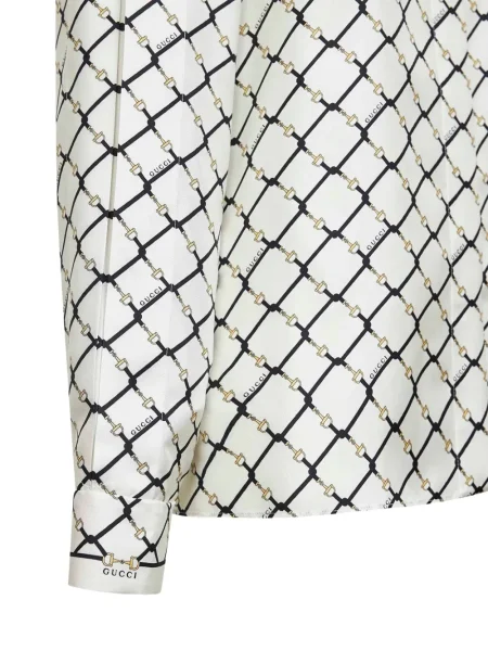 Cămașă Gucci de mătase alb