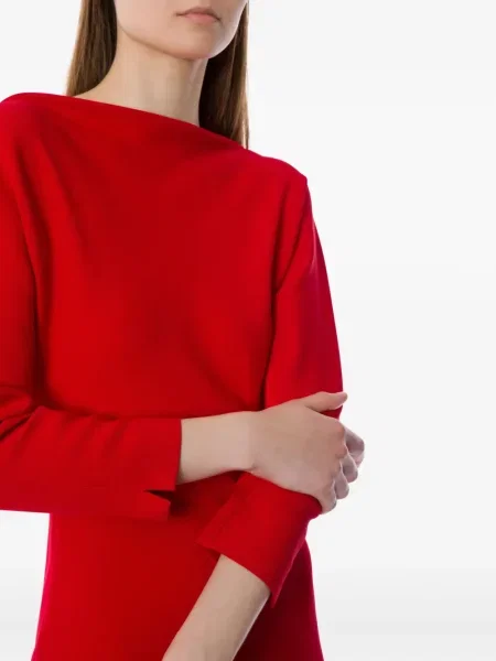 Rochie midi Alberta Ferretti până la genunchi de costum roșu