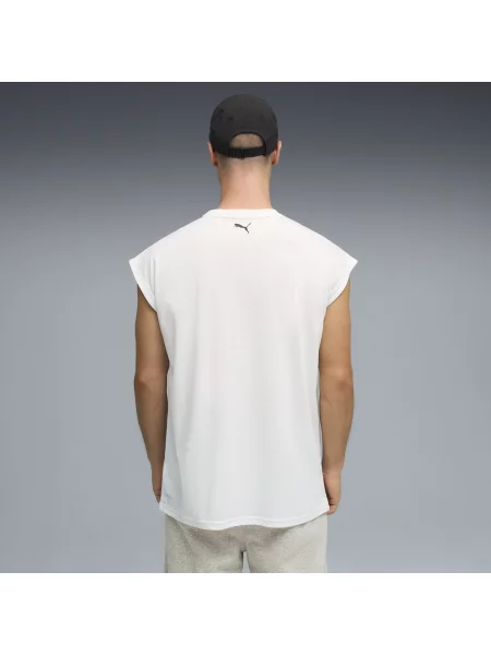 PUMA koszulka na ramiączkach Graphics Training Cutoff Odzież S biały