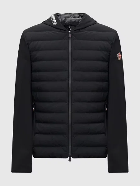 Куртка з логотипом Moncler Grenoble чорна