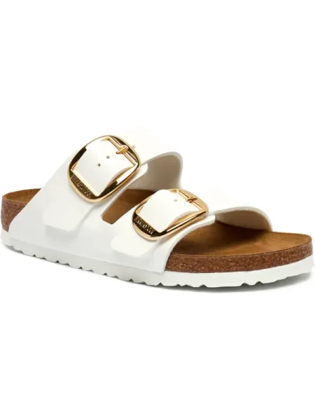 Birkenstock Bőr papucs Arizona fehér