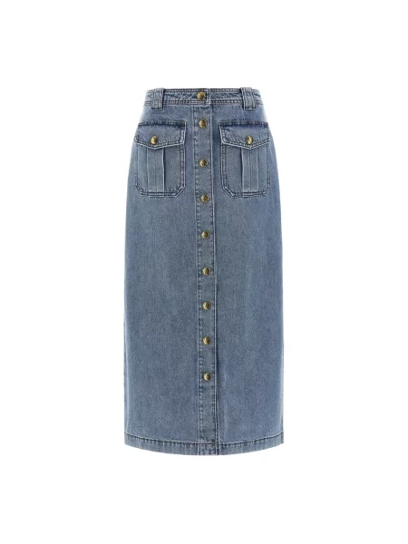 Spódnica jeansowa Zimmermann niebieska