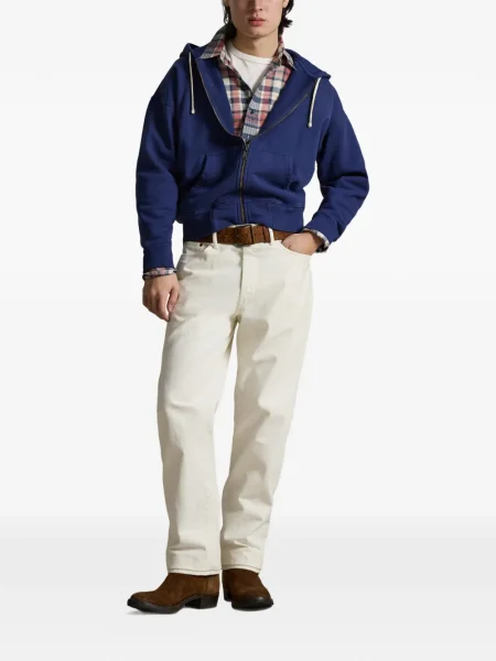Ριγέ δερμάτινος κάλτσες Polo Ralph Lauren με κορδόνι μαύρο