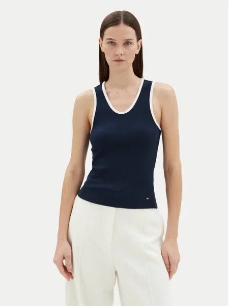 Топ Tommy Hilfiger тъмносиньо