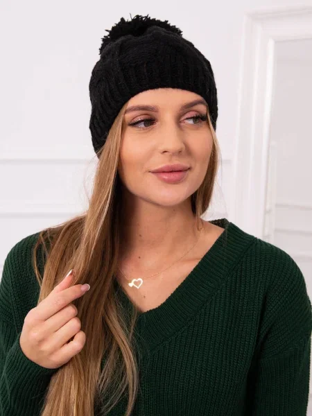 Șapcă Kesi din fleece negru