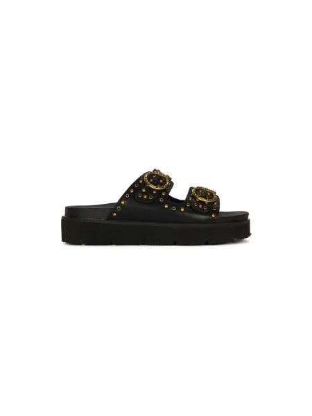 Pepe Jeans papucs POLA BUCKLE platformos fekete