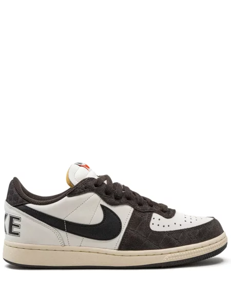 Sneakerși Nike de catifea alb