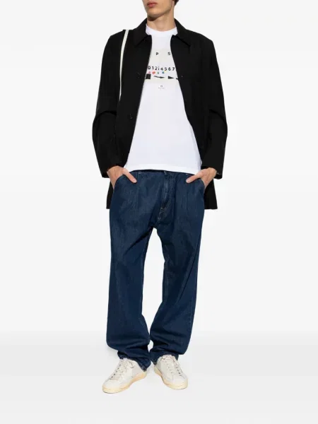 Palton Paul Smith de lână negru