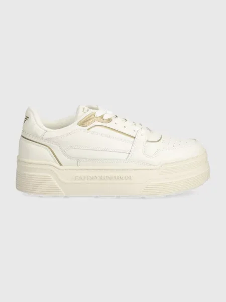 Tenisky Emporio Armani béžová