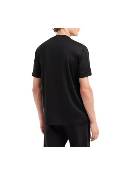 Koszulka Emporio Armani z krótkim rękawem z logo czarna