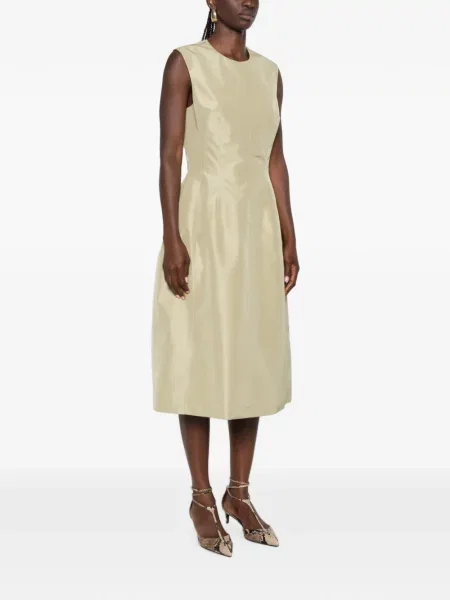 Rochie midi Jil Sander fără mâneci verde