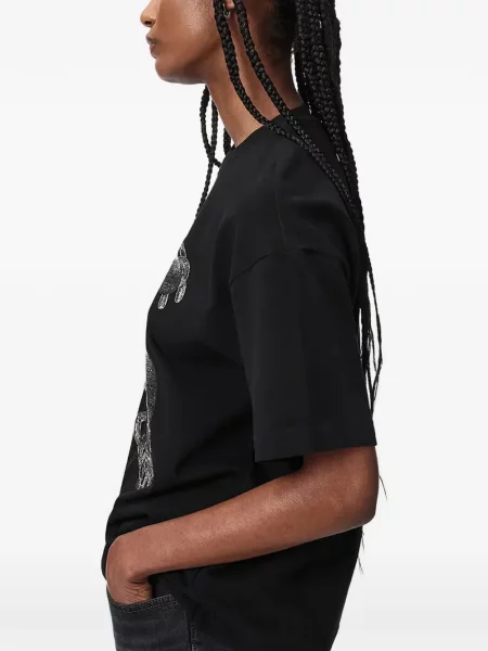 Tricou Allsaints cu paiete negru