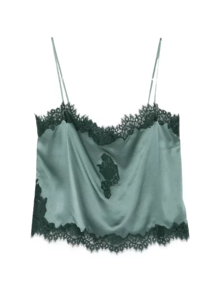 Top Dôen din dantelă verde