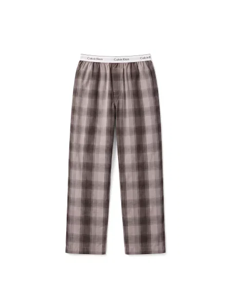 Calvin Klein Underwear Pantaloni de pijama maro închis / deschis gri