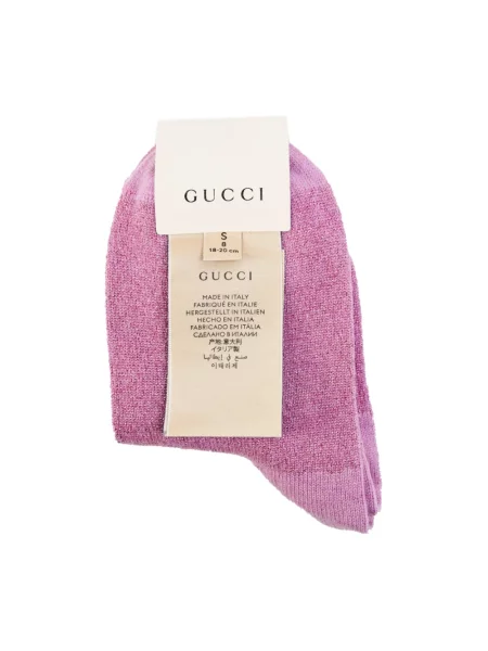 Skarpety Gucci z kaszmiru różowe
