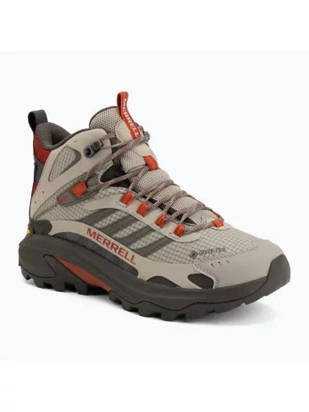 Мъжки туристически обувки Merrell Moab Speed 2 Mid GTX diorite/ember бежово