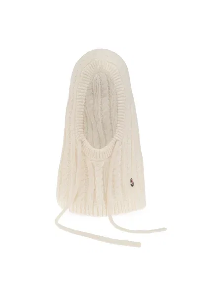 Czapka Moncler wełniana beżowa