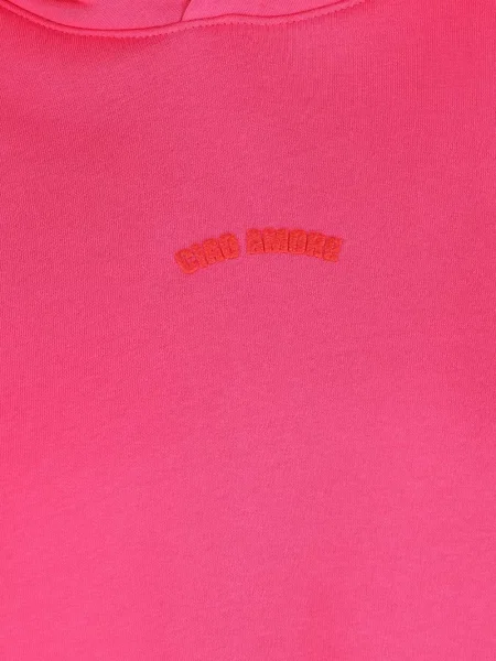 Majica s kapuljačom Giada Benincasa s vezom ružičasta