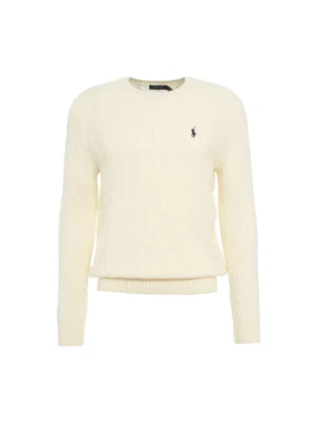 Sweter Polo Ralph Lauren wełniany biały