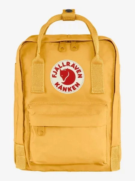 Ruksak Fjallraven Kanken Mini mali s aplikacijom žuta