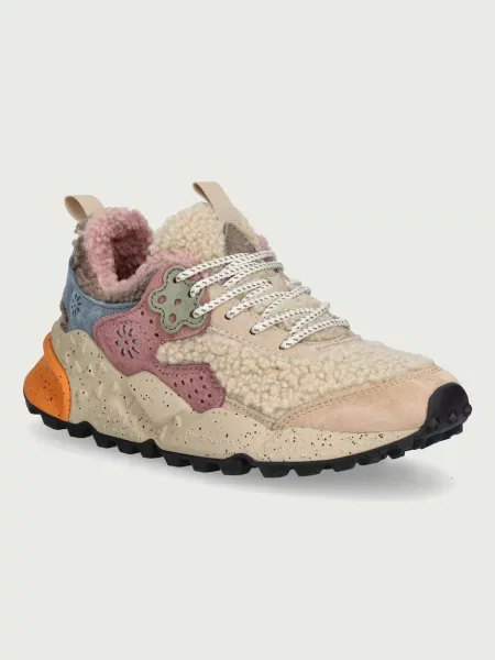 Pantofi Flower Mountain cu model floral bej