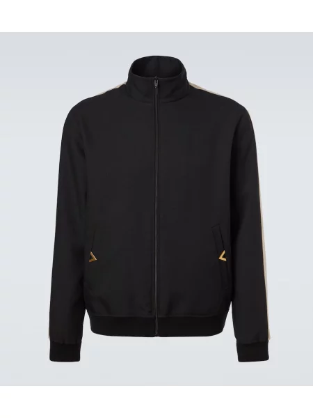 Hanorac Valentino din jerseu negru