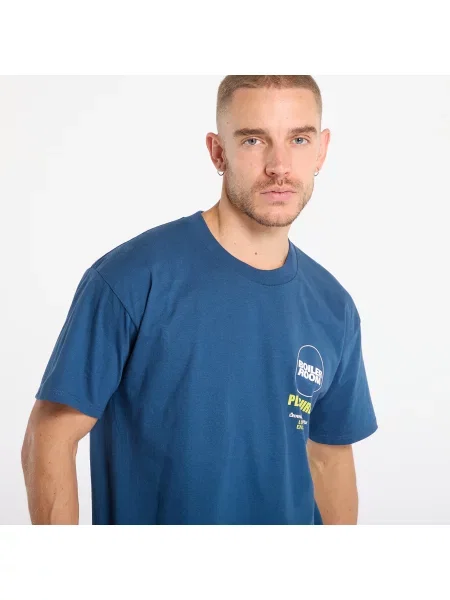 Тениска PLEASURES Turntable T-Shirt Blue M синьо