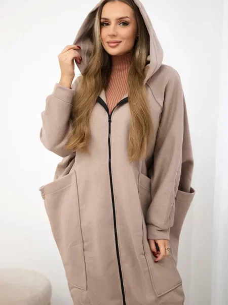Bluza Kesi ocieplana beżowa
