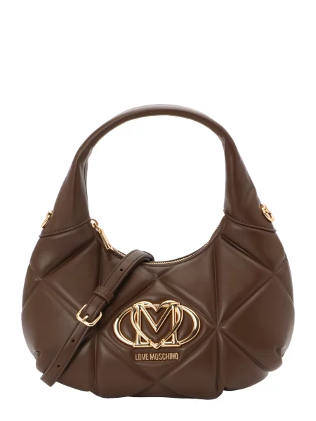 Love Moschino Geantă de umăr ciocolatiu / auriu