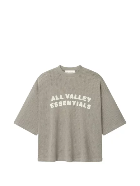 Tricou Fear Of God Essentials plasă gri