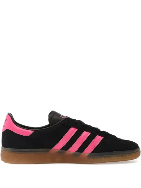 Sneakerși Adidas Campus cu imagine alergare din piele de căprioară negru