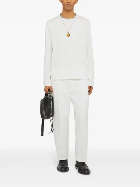 Raštuotas marškinėliai Jil Sander balta