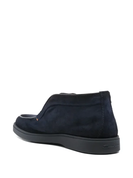Велурени лоуфъри Santoni синьо