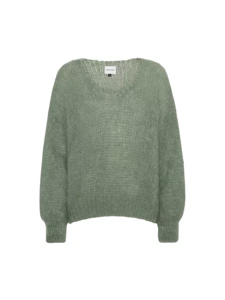 Dzianinowy sweter Americandreams zielony