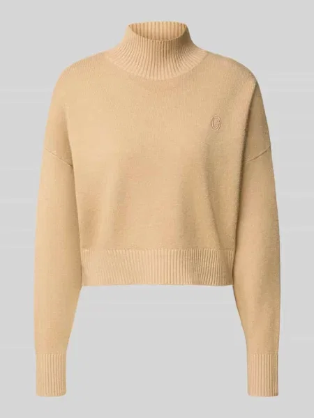 Golf o kroju oversize fit z mieszanki model ‘SESTY’ Hugo Blue beżowy