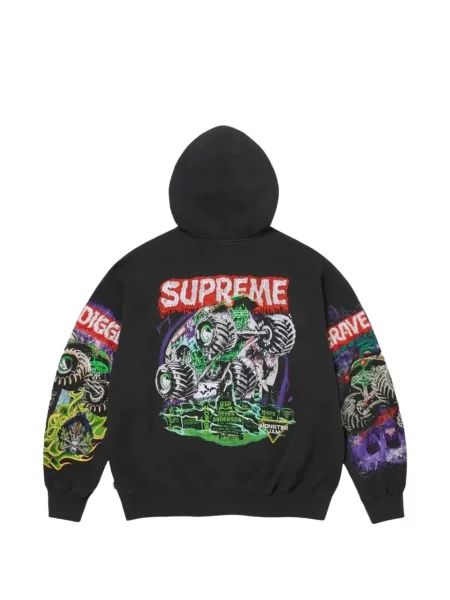 Hanorac cu glugă Supreme negru